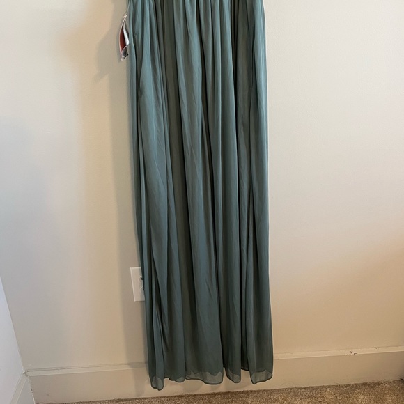 *NWT* Birdy Grey Elsye Mesh Sea Glass Bridesmaid Dress No Slit Size M - Picture 12 of 16